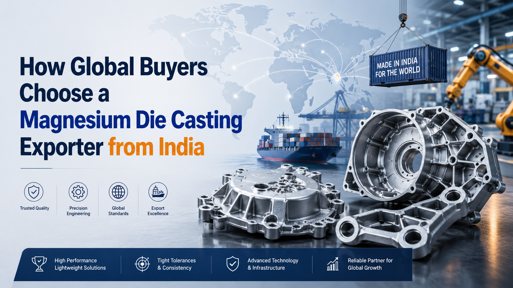 Magnesium Die Casting Exporter from India