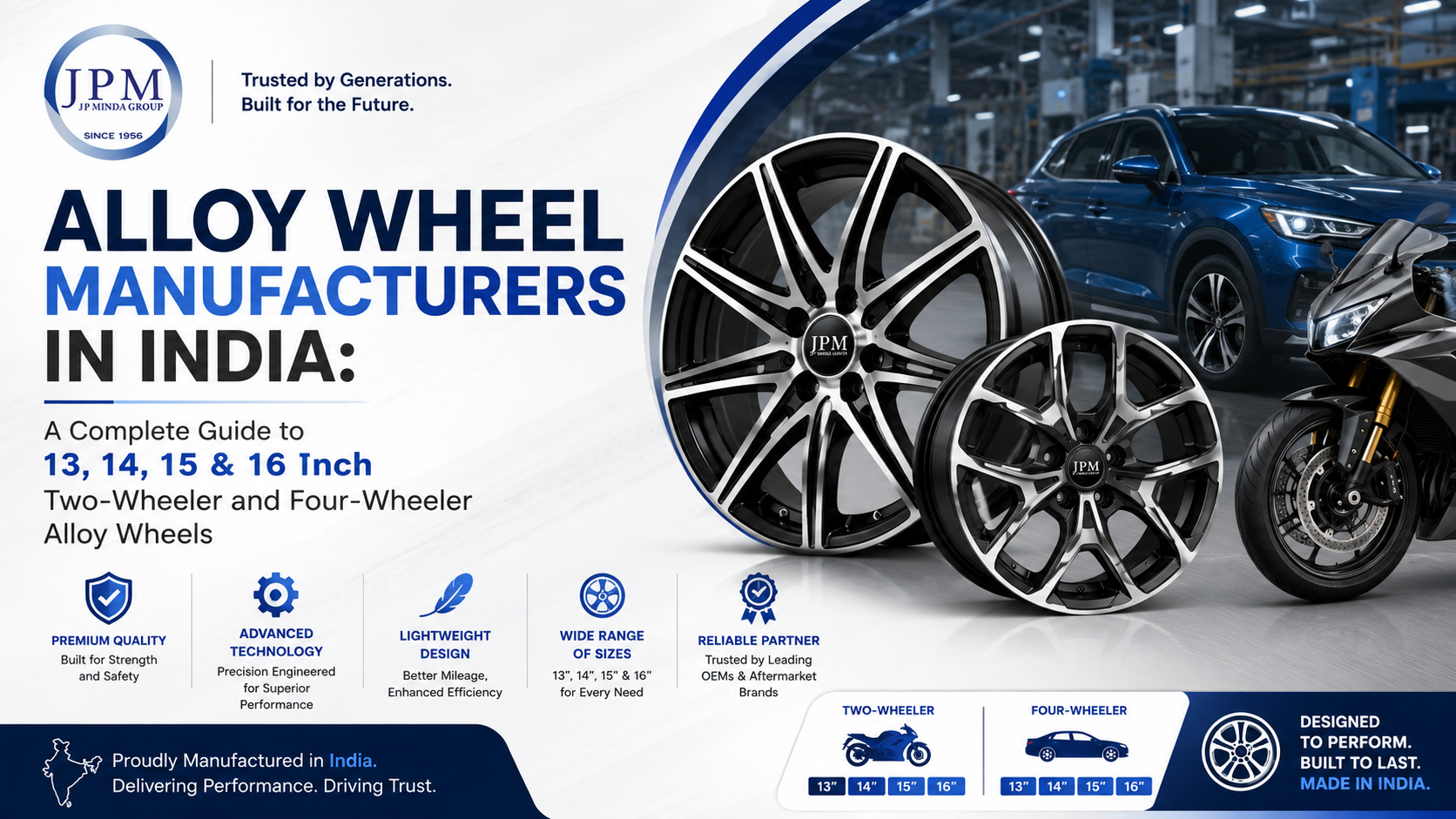 Two-Wheeler and Four-Wheeler Alloy Wheels